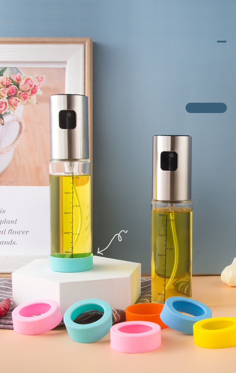 304 stainless steel spray bottle pneumatic barbecue kitchen cooking oil spray olive oil spray control oil pot