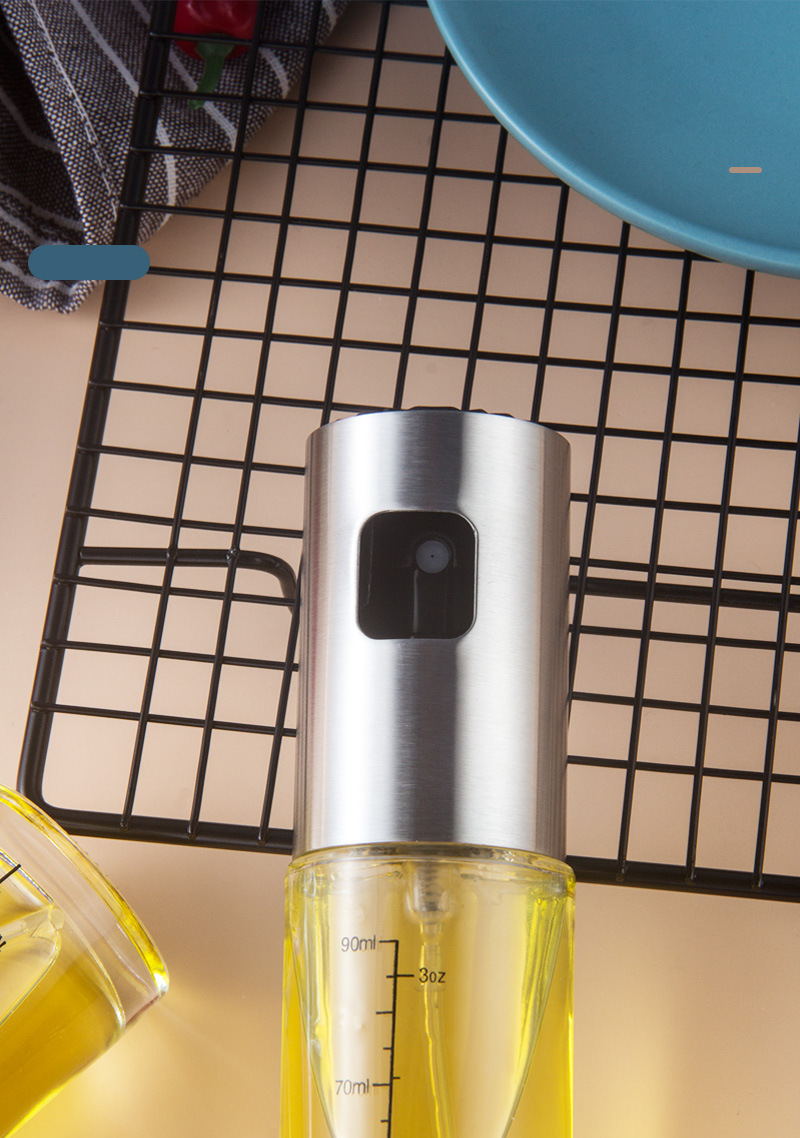 304 stainless steel spray bottle pneumatic barbecue kitchen cooking oil spray olive oil spray control oil pot