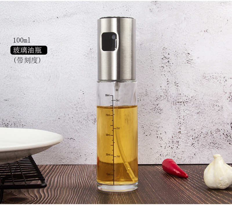 304 stainless steel spray bottle pneumatic barbecue kitchen cooking oil spray olive oil spray control oil pot