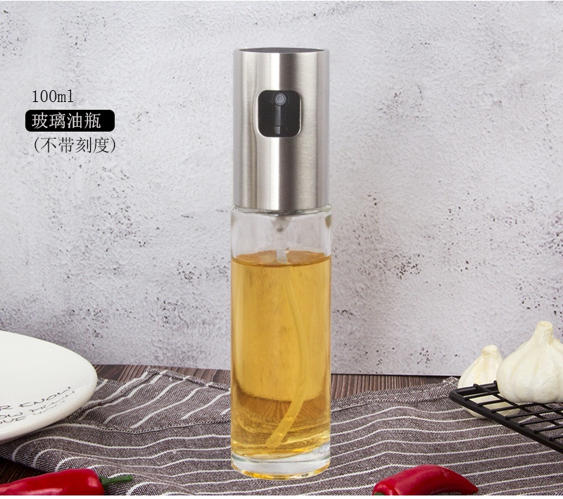 304 stainless steel spray bottle pneumatic barbecue kitchen cooking oil spray olive oil spray control oil pot
