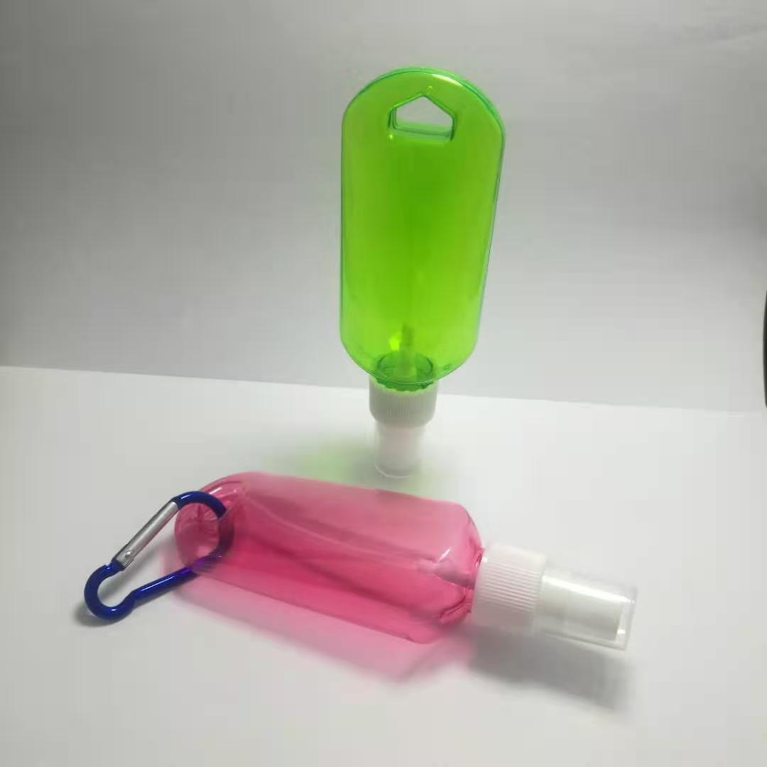 Spray Bottle Hook Bottle Surface Sannitizer Replacement Bottle Alcohol Bottle Climbing Button Carabiner Spray Bottle Plastic Disinfection Spray Bottle