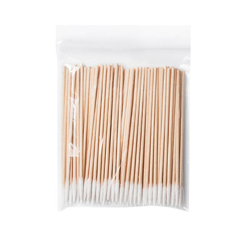 Small Cotton Swab Pointed Toe Tattoo Embroidery Products Eyebrows Embroidery Tools Full Set Eyelash Thrush Fine Toothpick Wooden Stick Pointed Cotton Cotton Swab