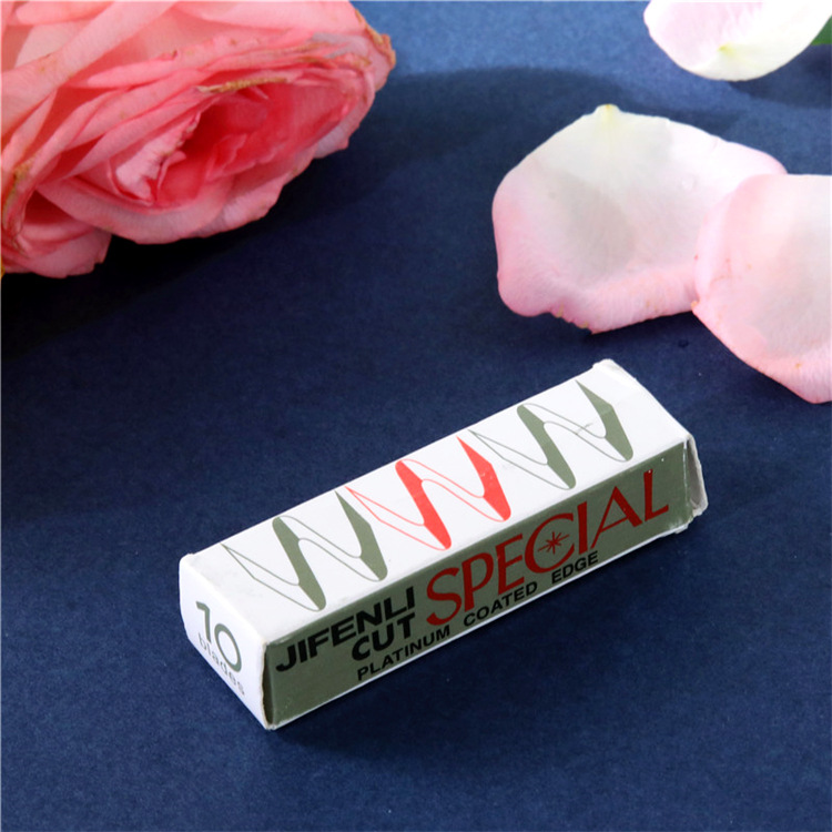 Korean Beauty Eyebrow Scraper Thrush Eye-Brow Knife Instrument Special Japanese Eyebrow Trimming Blade for Makeup Artist (10 Pieces)