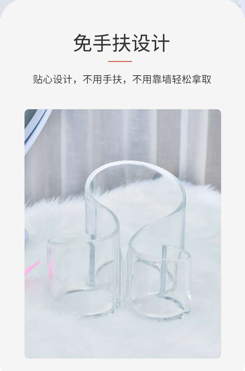 Factory Direct Sales Korean Column Makeup Brush Storage Bucket Eyebrow Pencil Comb Finishing Signature Desk Pen Holder Decoration