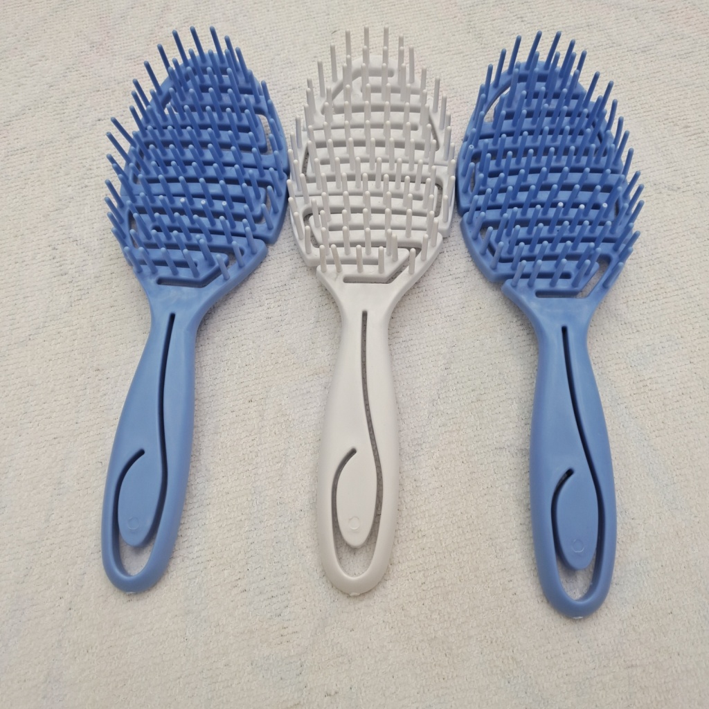 Bathroom Hollow Elastic Comb Broken Hair Massage Scalp Wet and Dry Static Tangle Teezer Princess Comb Mosquito-Repellent Incense Comb