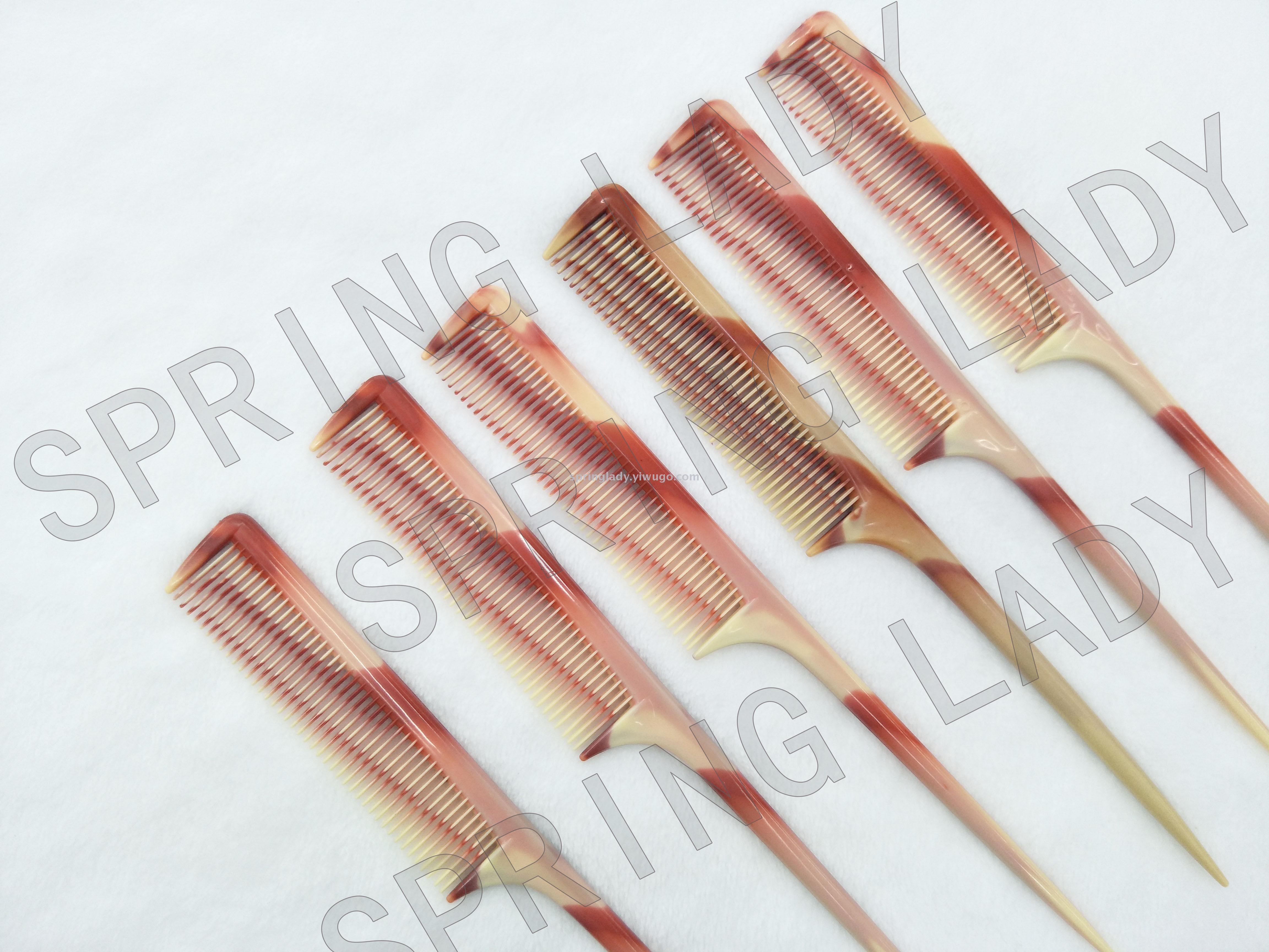 Hairdressing Professional Makeup Comb Plastic Pointed Tail Comb Fluff Comb Evening Wear Comb Hair Pick Comb Wholesale Spring Lady