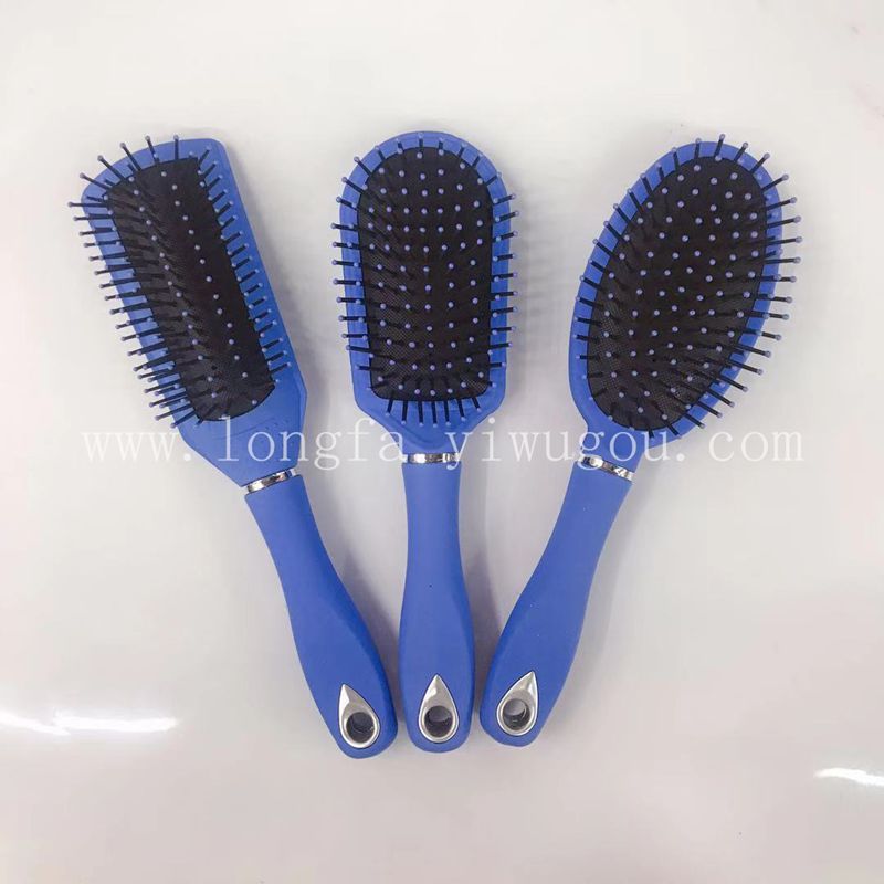 Longfa Vanessa Factory Direct Sales Frosted Elastic Paint Comb Rubber Airbag Massage Comb Tangle Teezer Hair Curling Comb