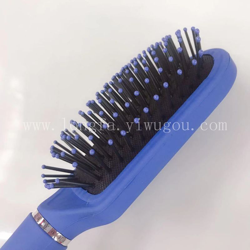 Longfa Vanessa Factory Direct Sales Frosted Elastic Paint Comb Rubber Airbag Massage Comb Tangle Teezer Hair Curling Comb