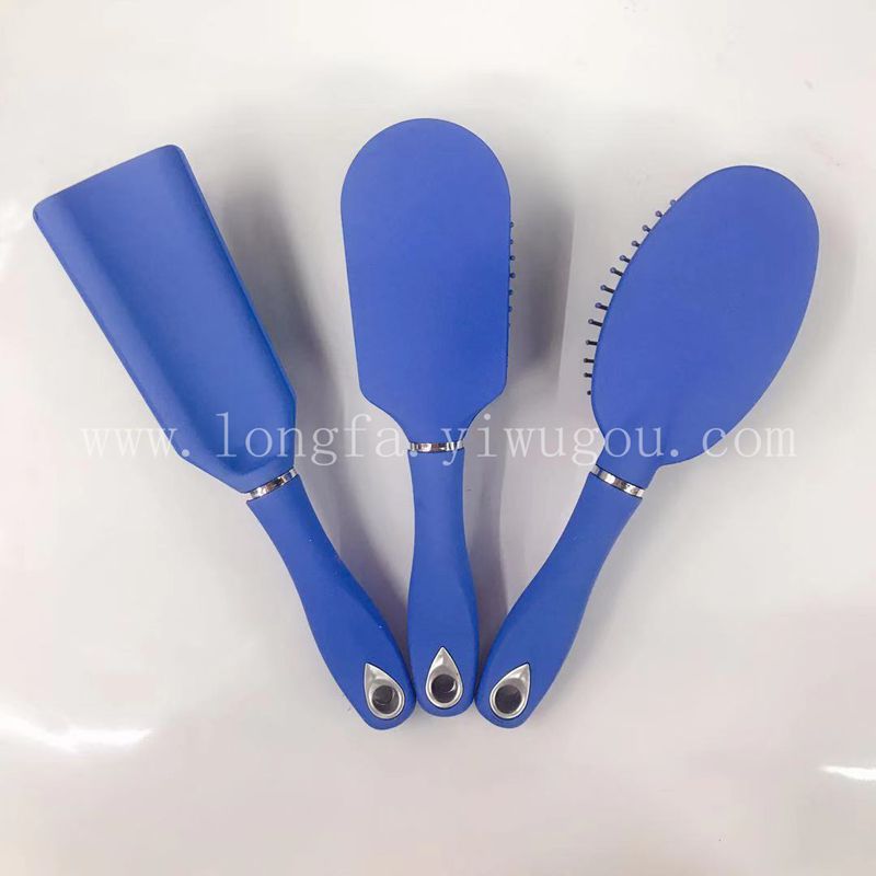 Longfa Vanessa Factory Direct Sales Frosted Elastic Paint Comb Rubber Airbag Massage Comb Tangle Teezer Hair Curling Comb
