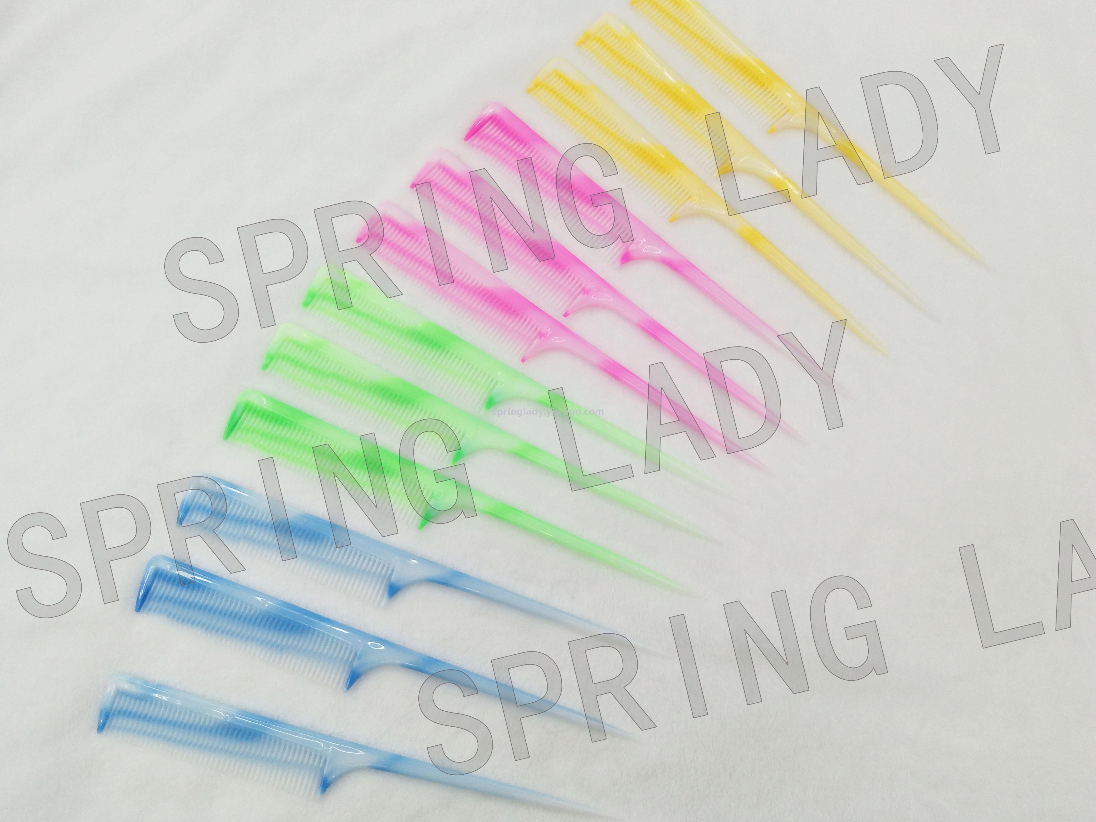 Hairdressing Professional Makeup Comb Plastic Pointed Tail Comb Fluff Comb Evening Wear Comb Hair Pick Comb Wholesale Spring Lady
