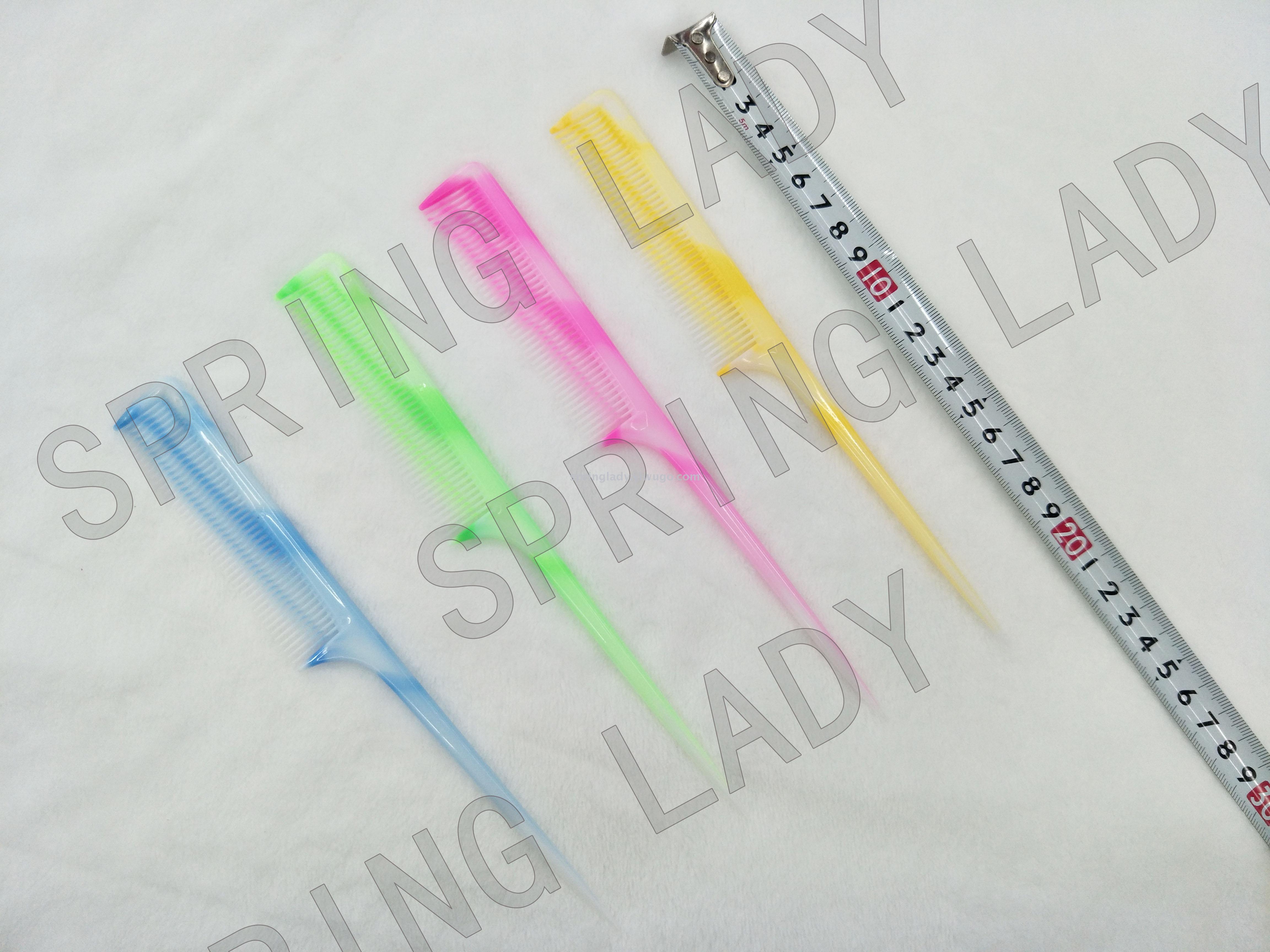 Hairdressing Professional Makeup Comb Plastic Pointed Tail Comb Fluff Comb Evening Wear Comb Hair Pick Comb Wholesale Spring Lady