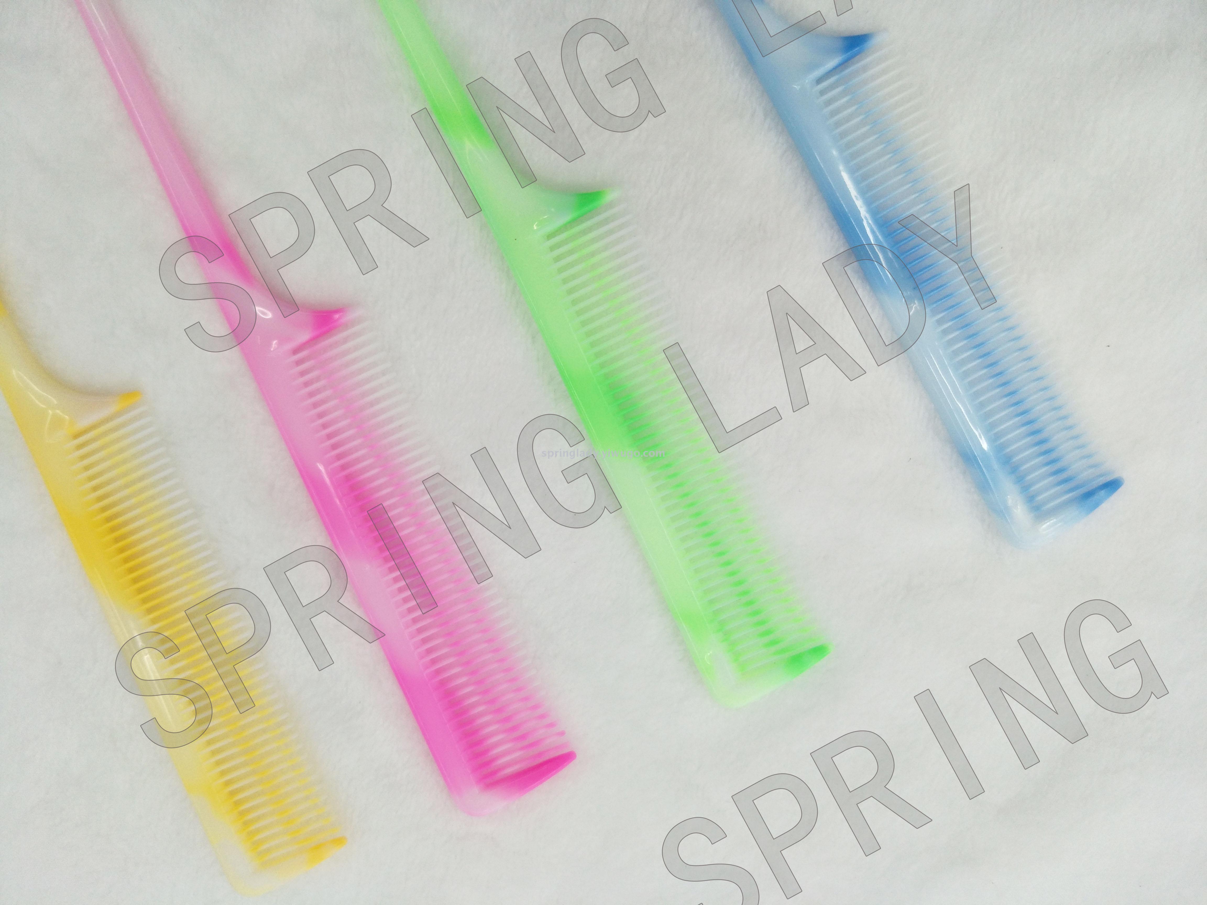 Hairdressing Professional Makeup Comb Plastic Pointed Tail Comb Fluff Comb Evening Wear Comb Hair Pick Comb Wholesale Spring Lady