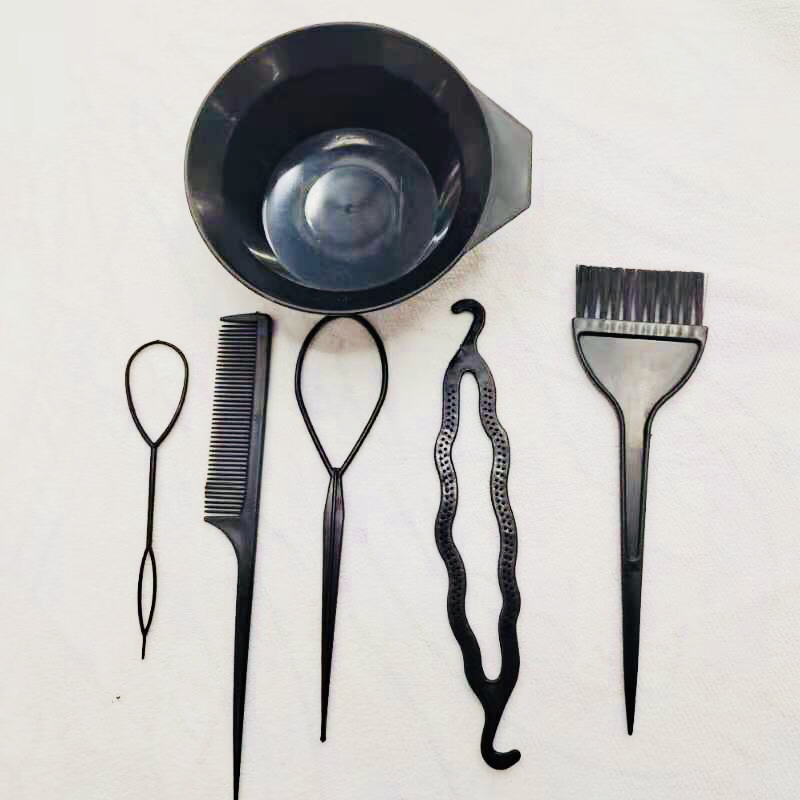 Professional Hairdressing Hair Dyeing Tools Bleaching Hair Dyeing Brush for Hair Salon Two-Side Dyeing Comb Soft Hair Paris Painting Dyeing Brush Sub-Set