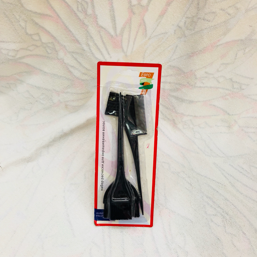 Professional Hairdressing Hair Dyeing Tools Bleaching Hair Dyeing Brush for Hair Salon Two-Side Dyeing Comb Soft Hair Paris Painting Dyeing Brush Sub-Set