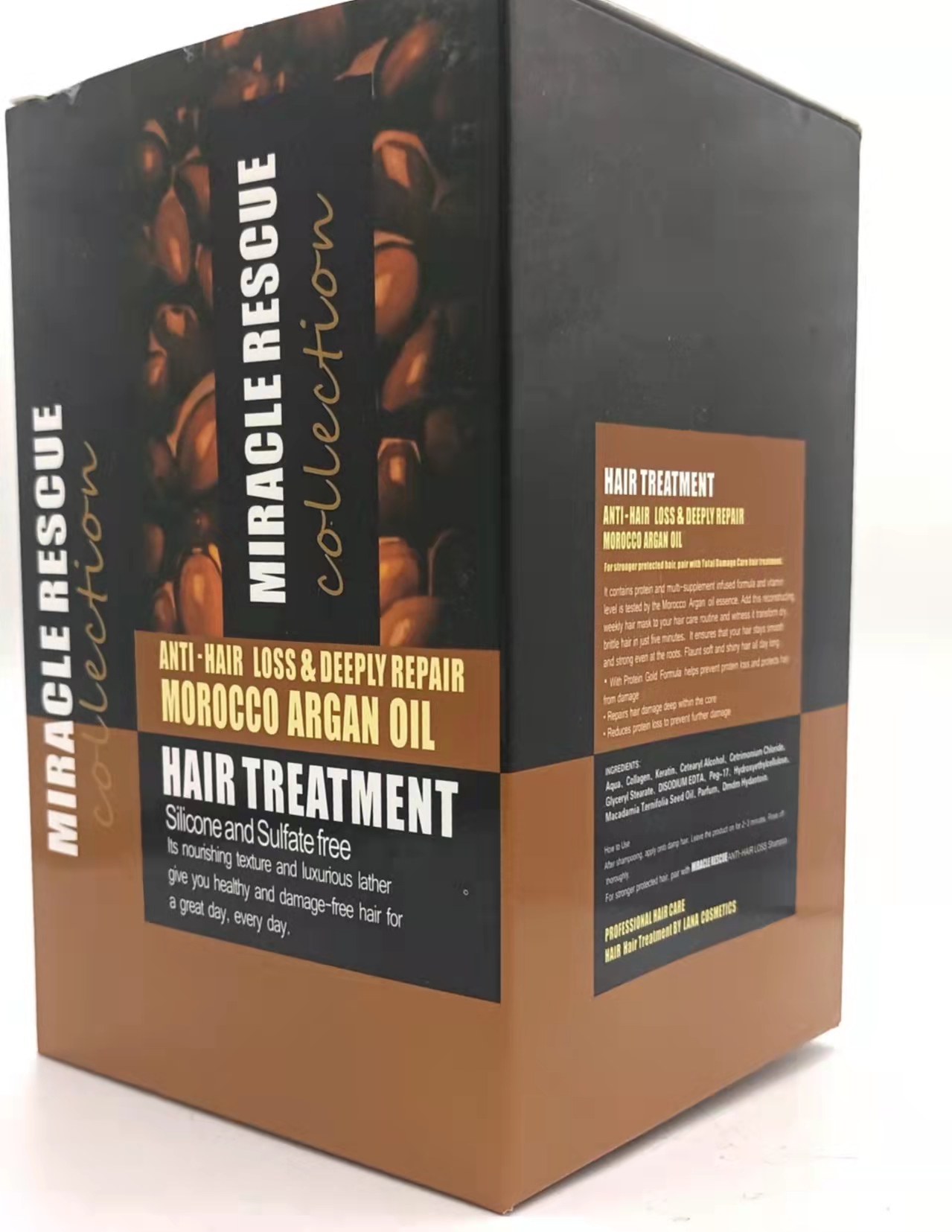Lana MIRACLE RESCUE ARGON OIL hair Mask hair conditioner Improve dry and smooth hair 1000ml