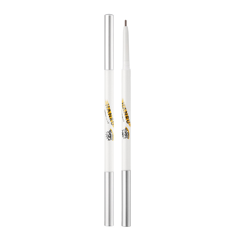 Eyebrow Pencil Double Head Extremely Thin Ultra-Fine Pen Point Waterproof and Sweatproof Long Lasting Smear-Proof Makeup Distinct Look Wild Eyebrow