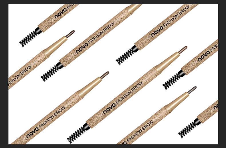 China-Made Makeup Novo Automatic Waterproof Rotation Eyebrow Pencil Beginner Flat Eyebrow Not Smudge Double-Headed Eyebrow Pencil Set China-Made Makeup Novo Automatic Waterproof Rotation Eyebrow Pencil Beginner Flat Eyebrow Not Smudge Double-Headed Eyebrow Pencil Set