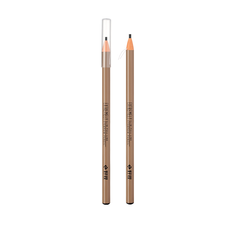 Good Makeup Wild Eyebrow Extremely Fine Line Drawing Eyebrow Pencil Waterproof Sweatproof Fadeless Beauty Wholesale Fine Core Eyebrow Pencil Beginner