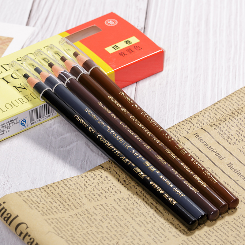 Hengsi 1818 Line Drawing Eyebrow Pencil Waterproof Sweatproof Fadeless Cosmetics Beauty Make-up Wholesale Eyebrow Pencil Internet Celebrity Same Style