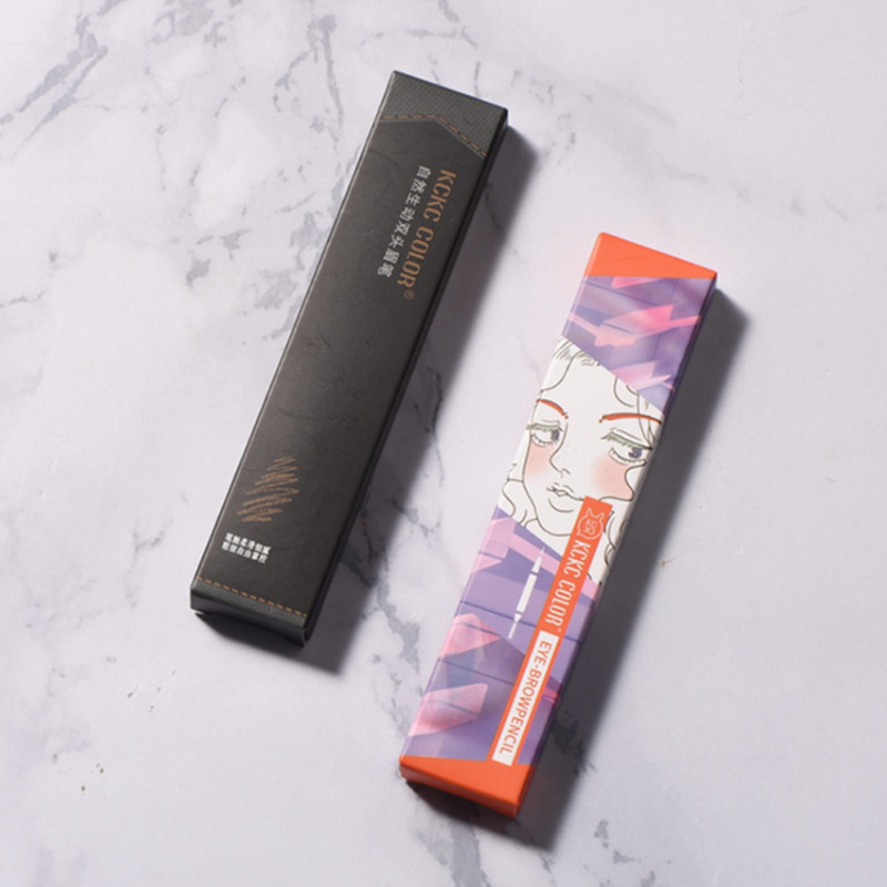 Khaki KCKC COLOR Eyebrow Pencil Internet Famous Recommended Double-Headed Thin Waterproof Sweat-Proof Automatically Rotate Eyebrow Pencil Eyebrow Pencil Factory Wholesale