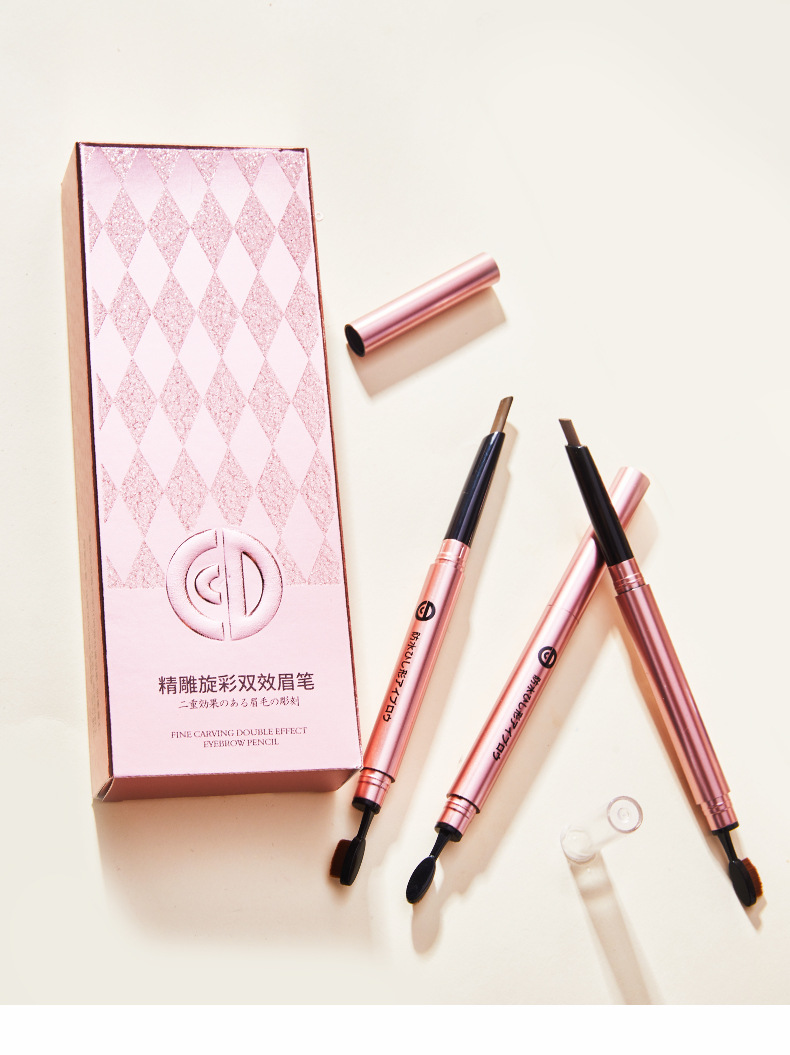 Cross-Border CD Double-Headed Eyebrow Pencil Toothbrush Type Blending Brush Automatic Rotating Waterproof Not Easy to Smudge Eyebrow Powder Ultra-Fine Eyebrow Pencil Eyebrow Pencil Cross-Border CD Double-Headed Eyebrow Pencil Toothbrush Type Blending Brush Automatic Rotating Waterproof Not Easy to Smudge Eyebrow Powder Ultra-Fine Eyebrow Pencil Eyebrow Pencil