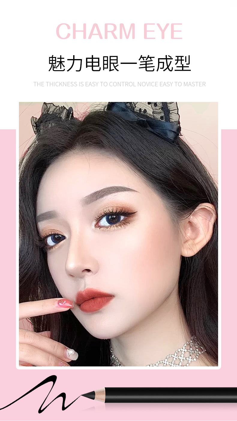 Cross-Border Makeup Menow Miele Cool Black Waterproof Wooden Pole Eyeliner Novice Female Beginner Leak-Picking Cheap Eyebrow Pencil Cross-Border Makeup Menow Miele Cool Black Waterproof Wooden Pole Eyeliner Novice Female Beginner Leak-Picking Cheap Eyebrow Pencil