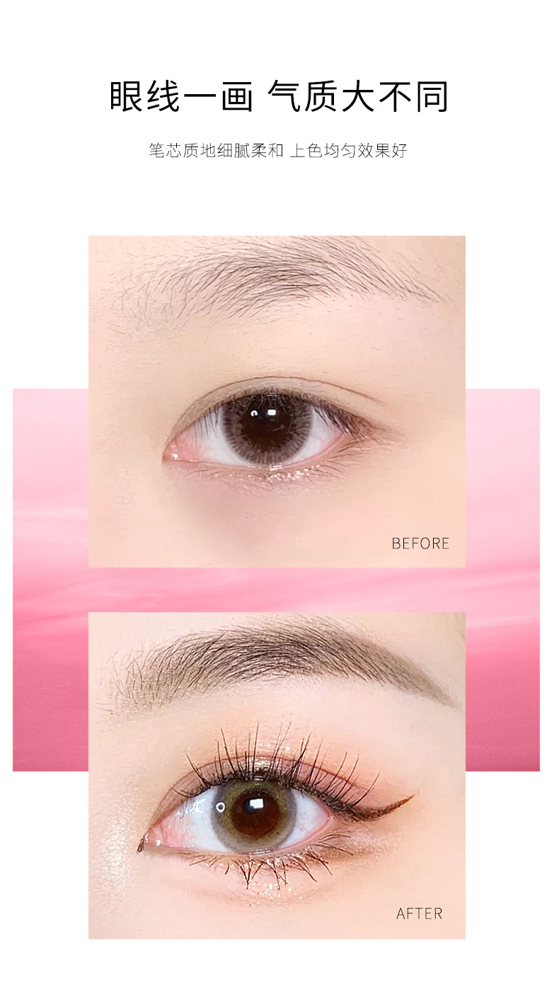 Cross-Border Makeup Menow Miele Cool Black Waterproof Wooden Pole Eyeliner Novice Female Beginner Leak-Picking Cheap Eyebrow Pencil Cross-Border Makeup Menow Miele Cool Black Waterproof Wooden Pole Eyeliner Novice Female Beginner Leak-Picking Cheap Eyebrow Pencil