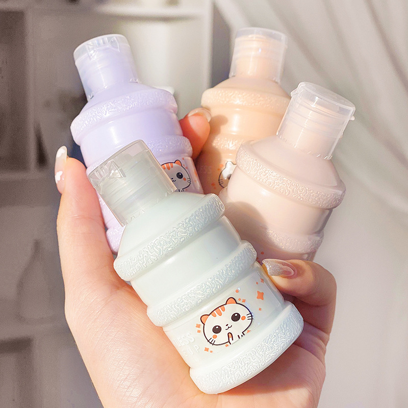 Qxqy Small Bucket Isolation Foundation Cream Long-Lasting Makeup Transparent Concealer Dry Skin Oil Skin Liquid Foundation Affordable Makeup