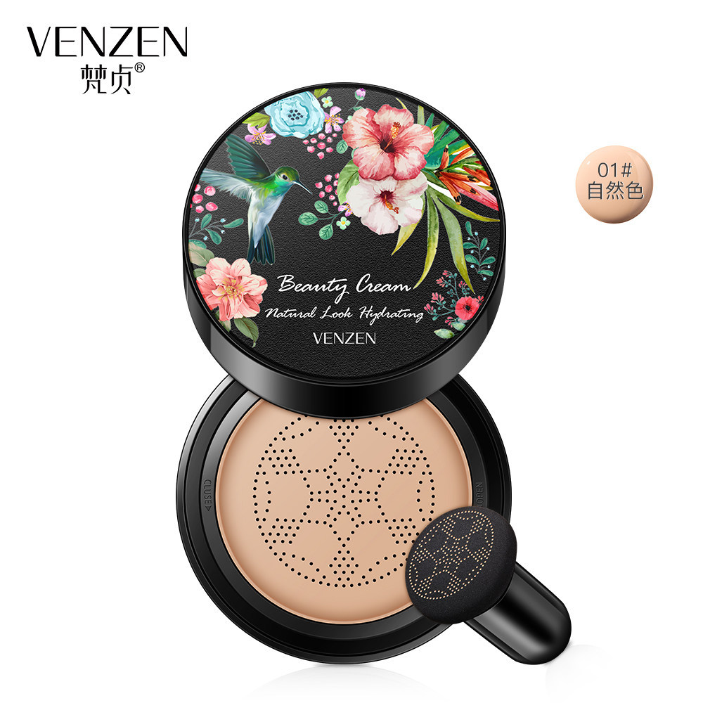 Fanzhen Concealer and Moisturizer Mushroom Air Cushion Concealing and Isolating Collagen Cream BB Cream Natural Nude Makeup Mushroom-Shaped Haircut Air Cushion Makeup