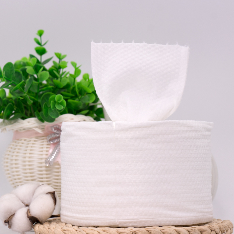 Disposable Face Cloth Thick Cotton Large Roll Cleaning Towel Facial Cleansing Tissue Beauty Salon Face Cleaning Cotton Pads Paper Factory Wholesale