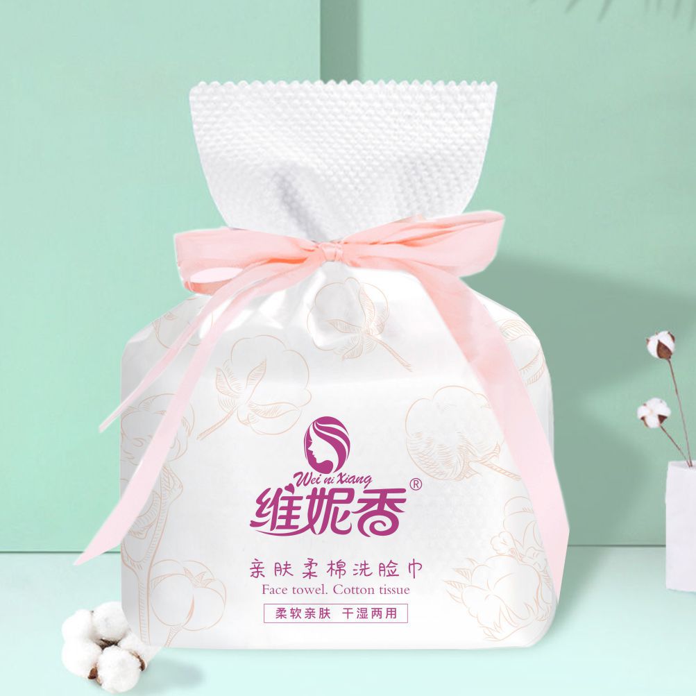 SOURCE Manufacturer Dry Wipes Dual-Use Thickened Disposable Wash Face Towel Cotton Pads Paper Soft Towel Roll Face Wiping Towel Face Towel Customization