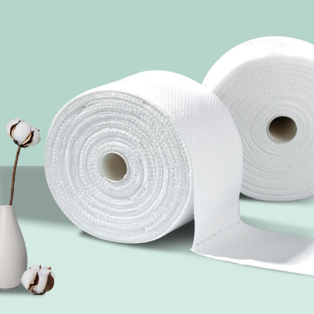 SOURCE Manufacturer Dry Wipes Dual-Use Thickened Disposable Wash Face Towel Cotton Pads Paper Soft Towel Roll Face Wiping Towel Face Towel Customization