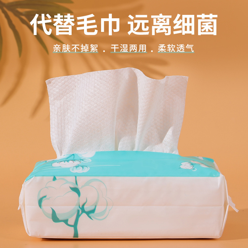 Removable Disposable Cleaning Towel Wash Face Towel Thickened Face Wiping Towel Face Towel Dust-Free Cotton Pads Paper Cotton Puff 80 Sheets