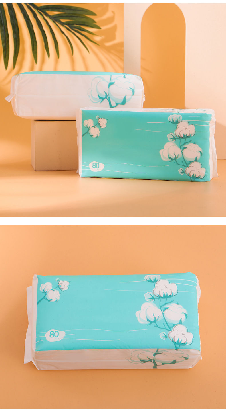 Removable Disposable Cleaning Towel Wash Face Towel Thickened Face Wiping Towel Face Towel Dust-Free Cotton Pads Paper Cotton Puff 80 Sheets