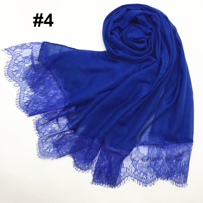 Women's Shawl Solid Color Lace Scarf Small Eyelashes Middle East Cross-Border Closed Toe Dual Purpose Scarf Shawl for Women Women's Shawl Solid Color Lace Scarf Small Eyelashes Middle East Cross-Border Closed Toe Dual Purpose Scarf Shawl for Women
