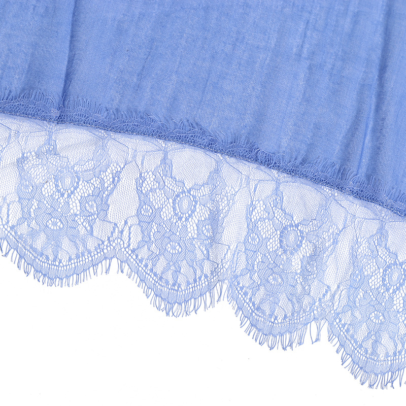 Women's Shawl Solid Color Lace Scarf Small Eyelashes Middle East Cross-Border Closed Toe Dual Purpose Scarf Shawl for Women Women's Shawl Solid Color Lace Scarf Small Eyelashes Middle East Cross-Border Closed Toe Dual Purpose Scarf Shawl for Women