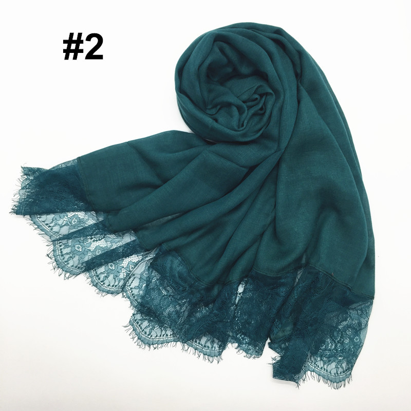 Women's Shawl Solid Color Lace Scarf Small Eyelashes Middle East Cross-Border Closed Toe Dual Purpose Scarf Shawl for Women Women's Shawl Solid Color Lace Scarf Small Eyelashes Middle East Cross-Border Closed Toe Dual Purpose Scarf Shawl for Women