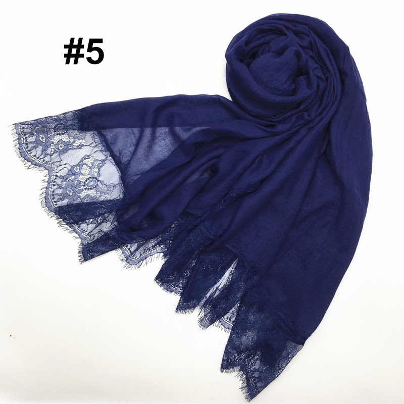 Women's Shawl Solid Color Lace Scarf Small Eyelashes Middle East Cross-Border Closed Toe Dual Purpose Scarf Shawl for Women Women's Shawl Solid Color Lace Scarf Small Eyelashes Middle East Cross-Border Closed Toe Dual Purpose Scarf Shawl for Women