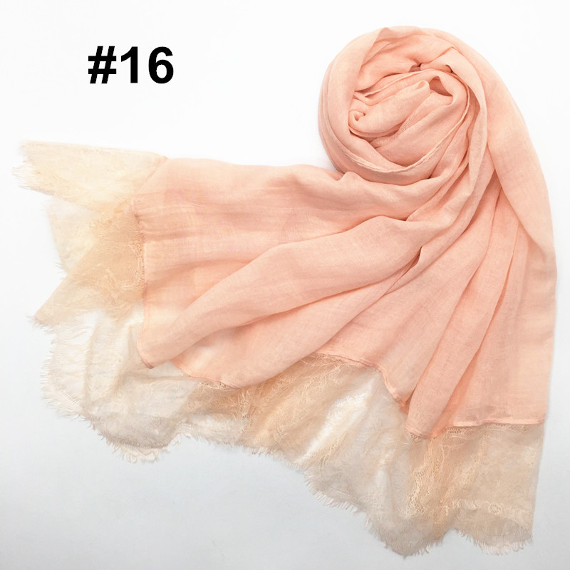 Women's Shawl Solid Color Lace Scarf Small Eyelashes Middle East Cross-Border Closed Toe Dual Purpose Scarf Shawl for Women Women's Shawl Solid Color Lace Scarf Small Eyelashes Middle East Cross-Border Closed Toe Dual Purpose Scarf Shawl for Women