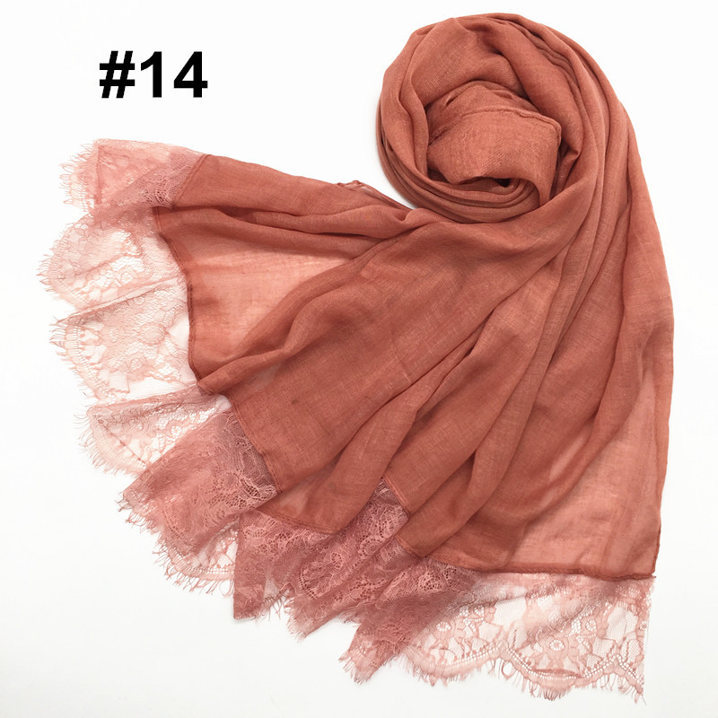 Women's Shawl Solid Color Lace Scarf Small Eyelashes Middle East Cross-Border Closed Toe Dual Purpose Scarf Shawl for Women Women's Shawl Solid Color Lace Scarf Small Eyelashes Middle East Cross-Border Closed Toe Dual Purpose Scarf Shawl for Women