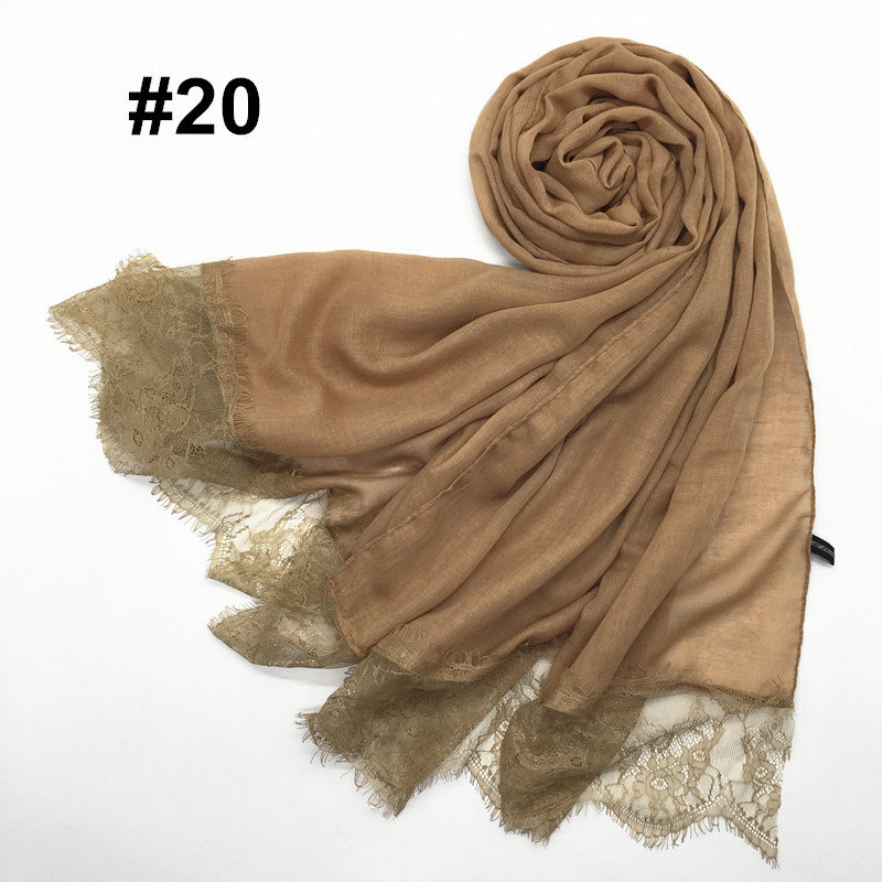 Women's Shawl Solid Color Lace Scarf Small Eyelashes Middle East Cross-Border Closed Toe Dual Purpose Scarf Shawl for Women Women's Shawl Solid Color Lace Scarf Small Eyelashes Middle East Cross-Border Closed Toe Dual Purpose Scarf Shawl for Women