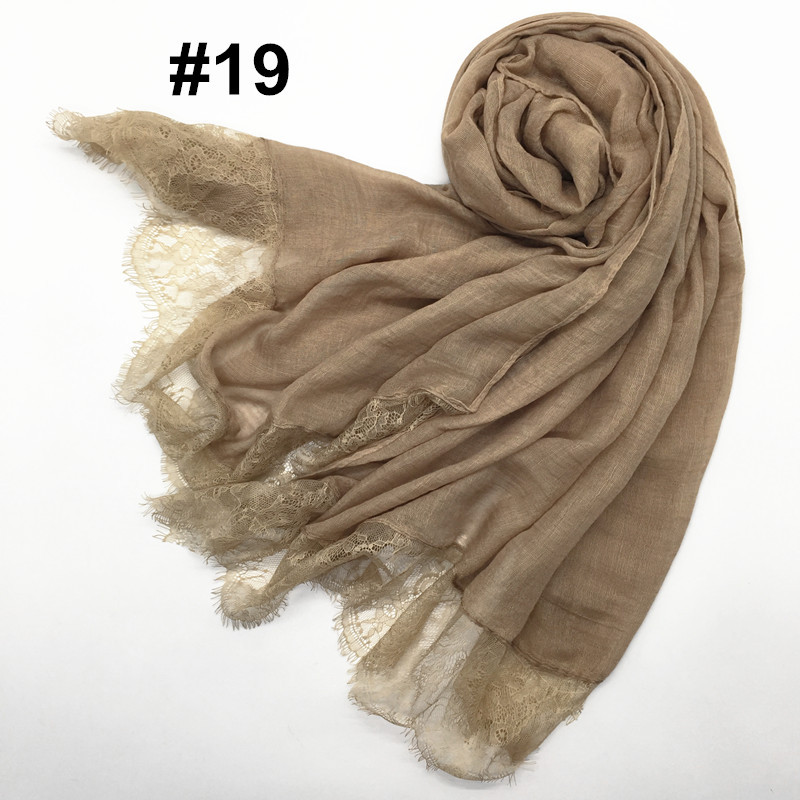 Women's Shawl Solid Color Lace Scarf Small Eyelashes Middle East Cross-Border Closed Toe Dual Purpose Scarf Shawl for Women Women's Shawl Solid Color Lace Scarf Small Eyelashes Middle East Cross-Border Closed Toe Dual Purpose Scarf Shawl for Women