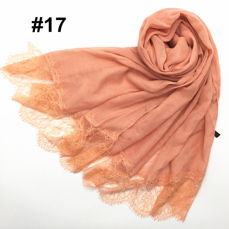 Women's Shawl Solid Color Lace Scarf Small Eyelashes Middle East Cross-Border Closed Toe Dual Purpose Scarf Shawl for Women Women's Shawl Solid Color Lace Scarf Small Eyelashes Middle East Cross-Border Closed Toe Dual Purpose Scarf Shawl for Women
