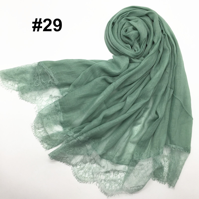 Women's Shawl Solid Color Lace Scarf Small Eyelashes Middle East Cross-Border Closed Toe Dual Purpose Scarf Shawl for Women Women's Shawl Solid Color Lace Scarf Small Eyelashes Middle East Cross-Border Closed Toe Dual Purpose Scarf Shawl for Women