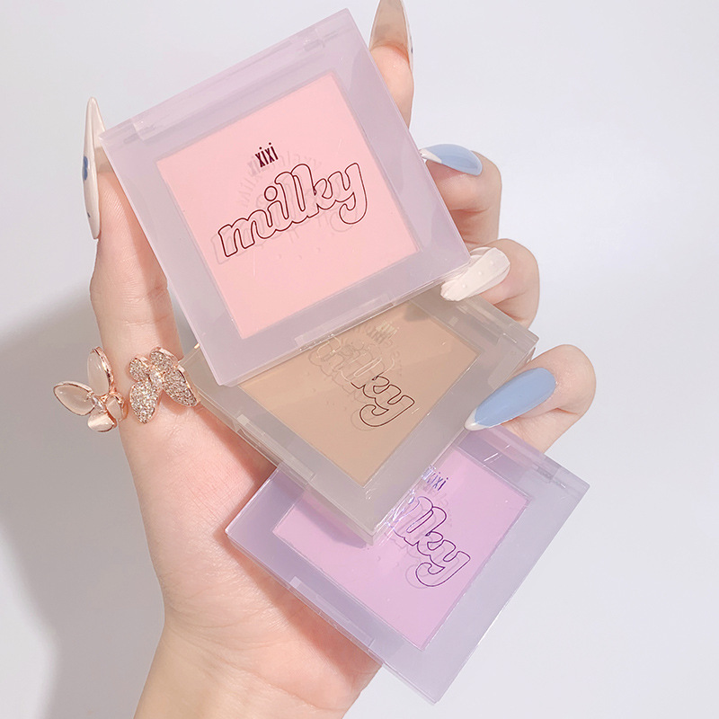 Xixi Milk Star River Soft Mist Blush Monochrome Blusher Plate Matte Vitality Small Orange Nude Makeup Cheap Repair Portable