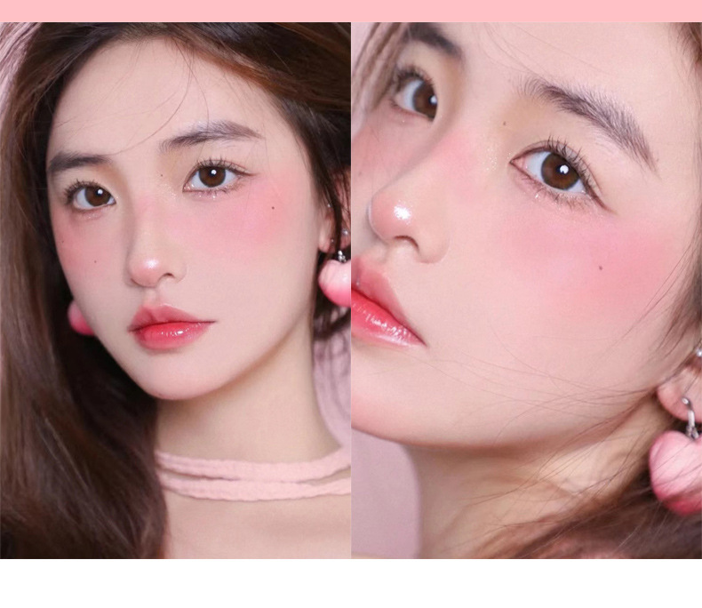 Xixi Milk Star River Soft Mist Blush Monochrome Blusher Plate Matte Vitality Small Orange Nude Makeup Cheap Repair Portable