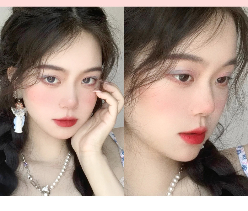 Xixi Milk Star River Soft Mist Blush Monochrome Blusher Plate Matte Vitality Small Orange Nude Makeup Cheap Repair Portable