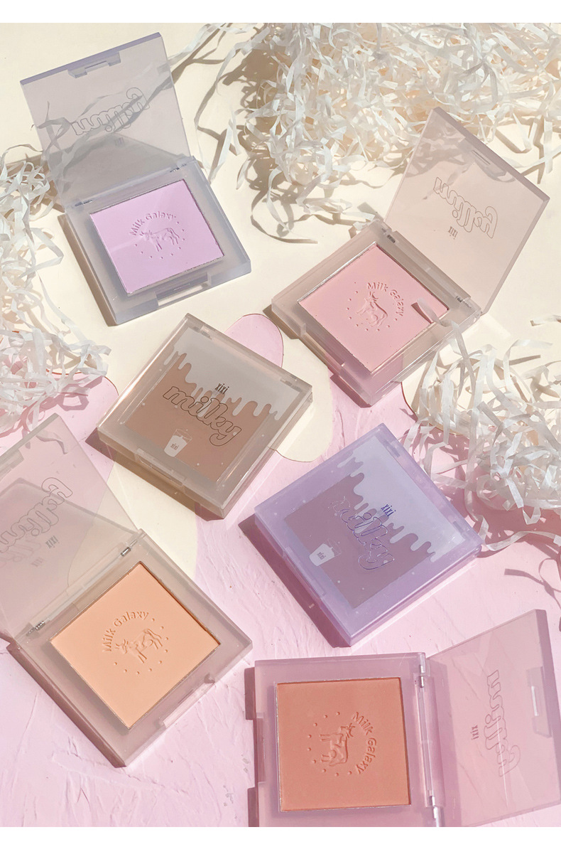 Xixi Milk Star River Soft Mist Blush Monochrome Blusher Plate Matte Vitality Small Orange Nude Makeup Cheap Repair Portable