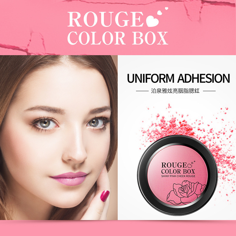 Bioaqua Dazzling Rouge Shading Powder Natural Brightening Skin Color Air Cushion Blusher Plate Makeup Nude Makeup Manufacturer