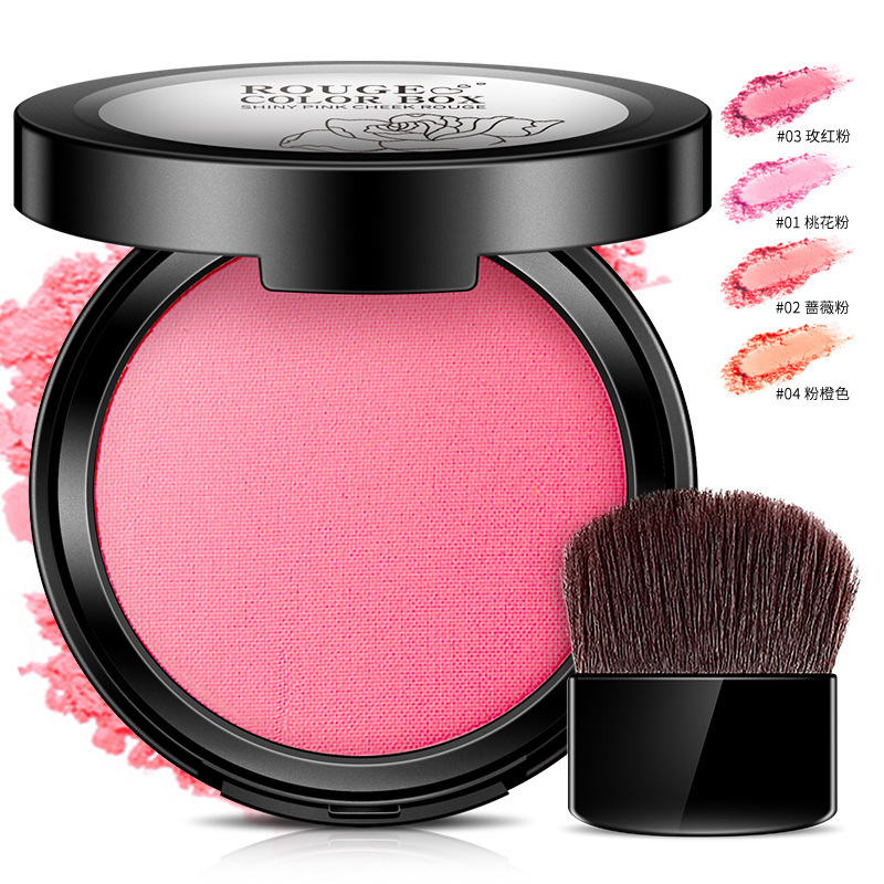 Bioaqua Dazzling Rouge Shading Powder Natural Brightening Skin Color Air Cushion Blusher Plate Makeup Nude Makeup Manufacturer